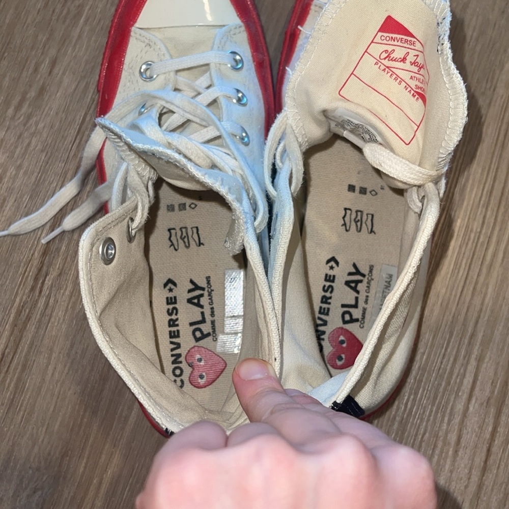Comme des Garçons PLAY Converse Red Sole High Top - Picture 12 of 13